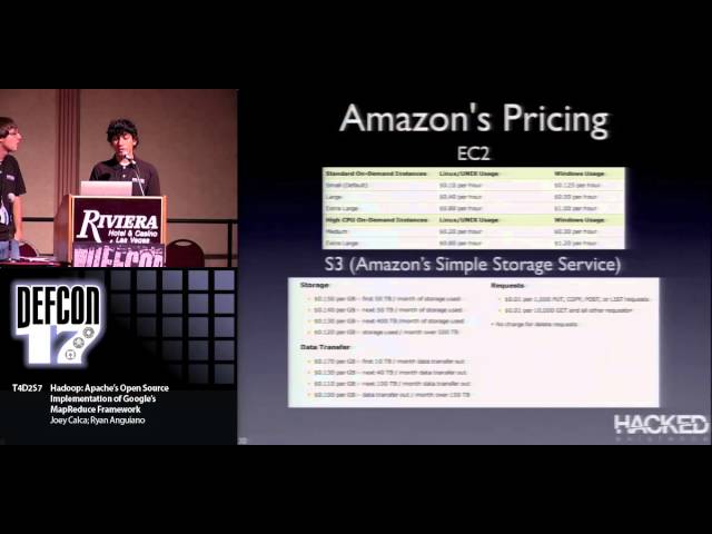 DEF CON 17 - Joey Calca and Ryan Anguiano - Hadoop Apaches Implementation of Googles MapReduce