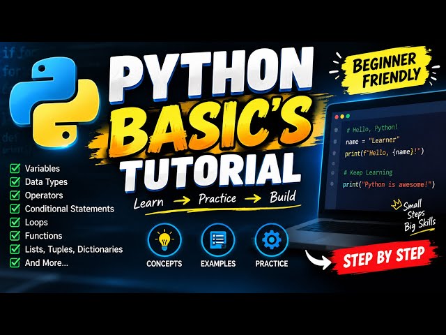 Python Basics Tutorial ! Must Learn this Topic