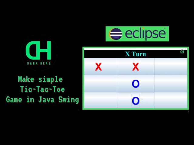 Make Simple Tic-Tac-Toe Game in Java Swing