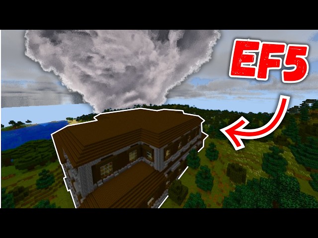Minecraft Structures VS the STRONGEST EF5 Tornado...