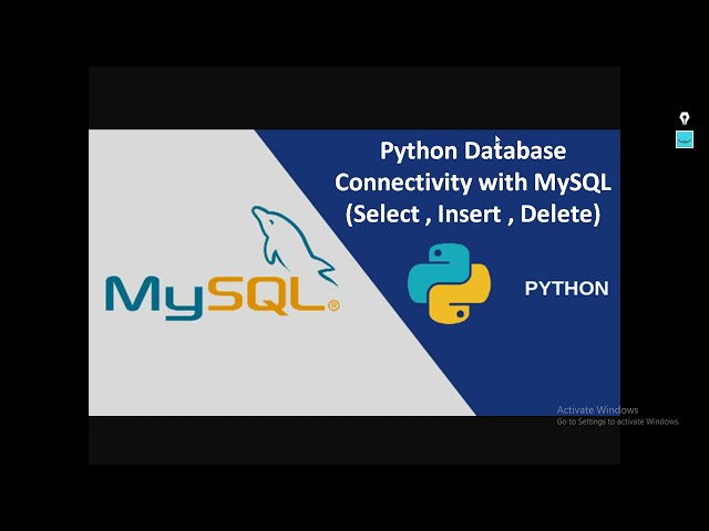 Python Database Connectivity + Select Query in MySQL + PART 1