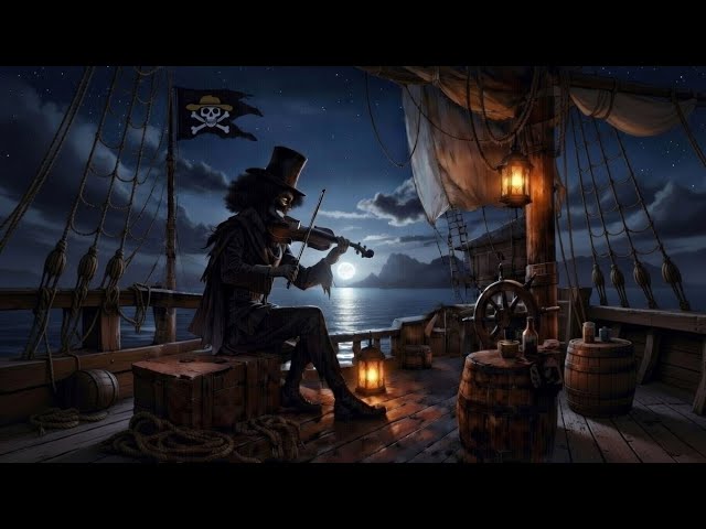Brook’s Violin at Sea 💀 | One Piece Ship Ambience for Sleep & Study