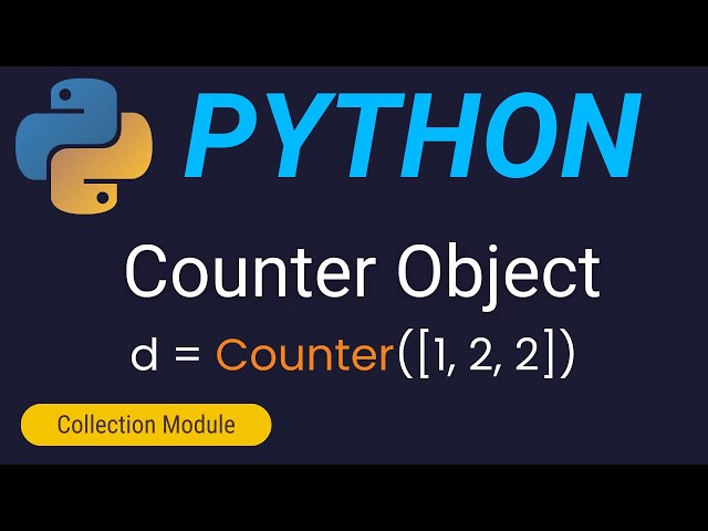 Collection Counter Python | Collection in Python