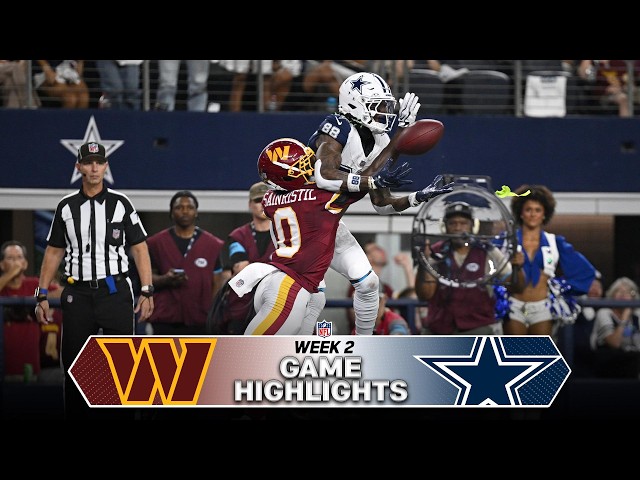 Resumen del partido Washington Commanders vs Dallas Cowboys | Semana 2 de la temporada 2026 de la...