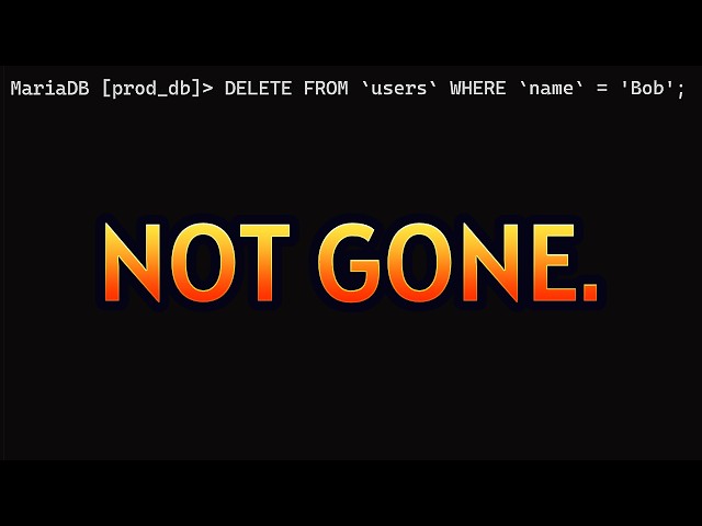 Your Deleted Data is Still There