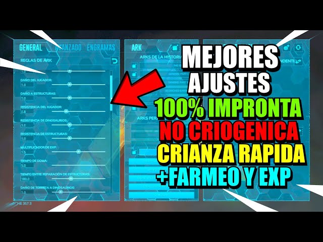 BEST SETTINGS FOR ARK *100% IMPRINTING, NO CRYOGENIC DISEASE, FAST BREEDING, FARMING & EXP*