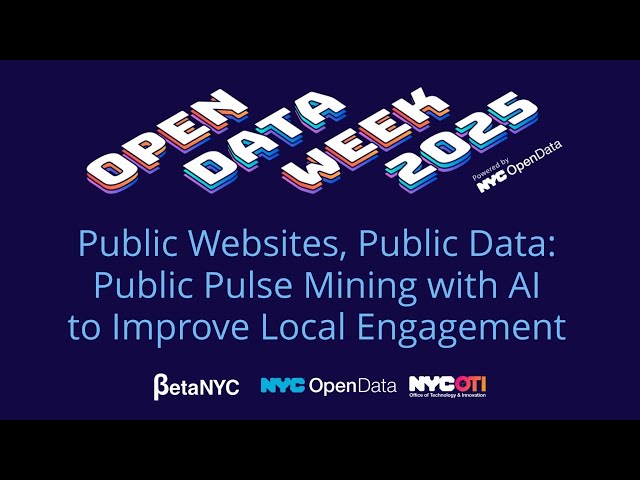 Public Websites, Public Data: Public Pulse Mining with AI to Improve Local Engagement