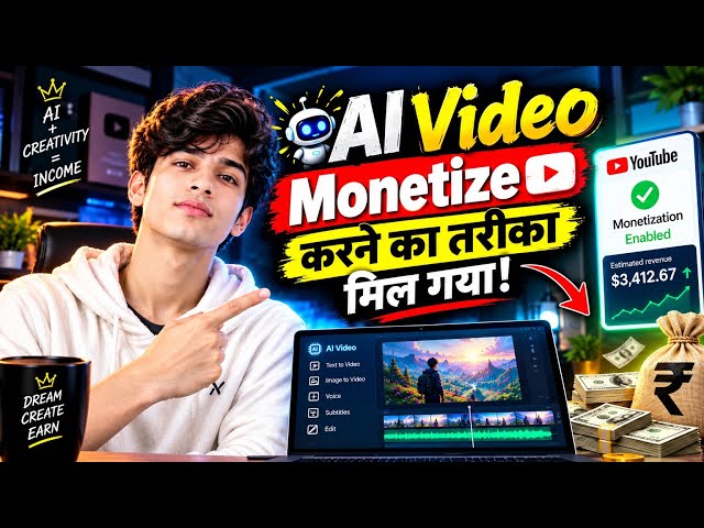 AI Video Monetize Kaise Kare? 😱 | YouTube Monetization Ki Secret Trick 2026