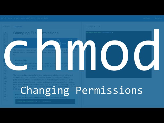 The Linux Command Tutorial: The chmod Command