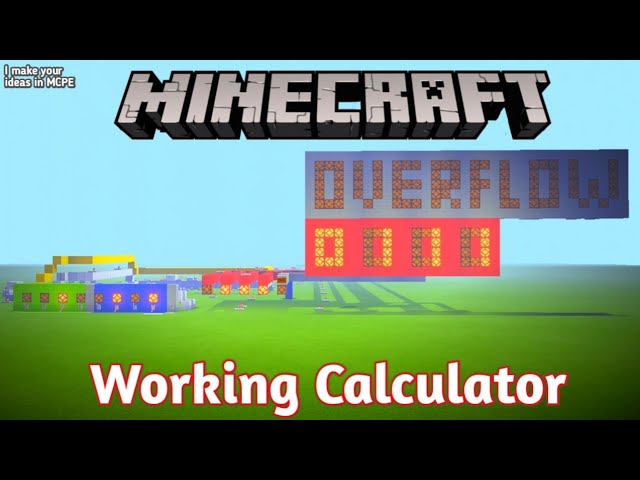 Minecraft Working 4bit calculator | I make your ideas in MCPE #2