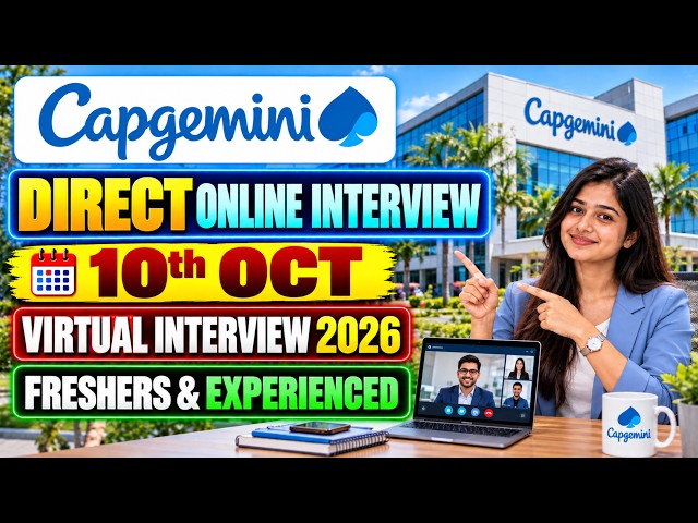 🔥 Capgemini Hiring 2026 | Virtual Interview + Onsite Jobs | Freshers & Experienced | Apply Now
