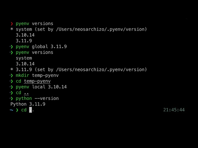 Installing pyenv on Mac