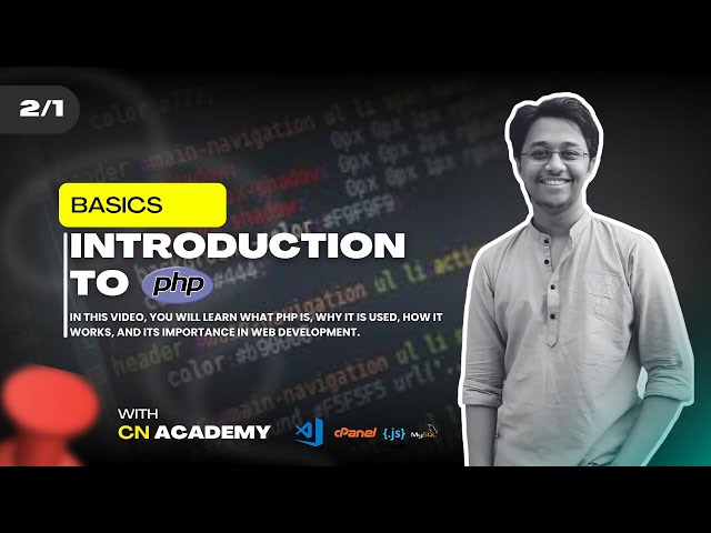 Learn PHP Course Class 2 part 1 | PHP Variables, Data Types, and Constants Explained