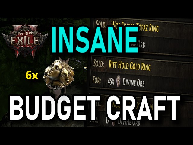 How I Made Hundreds of Divines "Crafting" Rings For Cheap..  [PoE2 0.5]