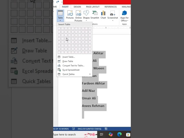 🖋️ How to Convert Text into a Table in MS Word | Step-by-Step Guide