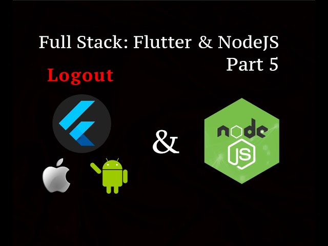 Full Stack Flutter & Node.js Authentication Part 5 - Logout button