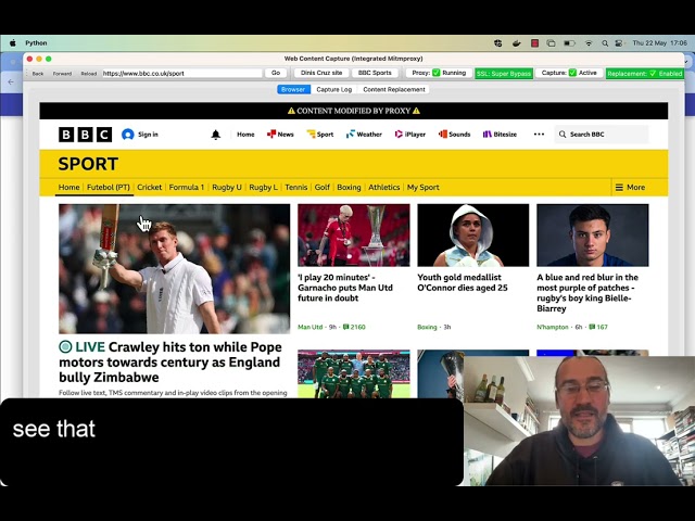 MVP Demo – Python-Native Web Content-Capture App (PyQt6 + QtWebEngine + mitmproxy)