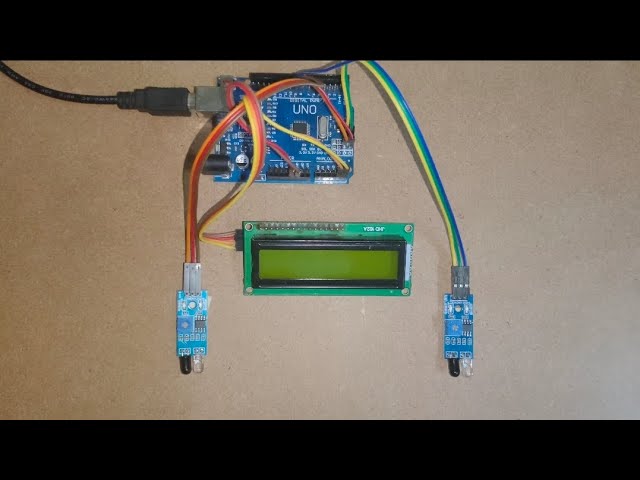 Bidirectional Visitor Counter using an Arduino Uno