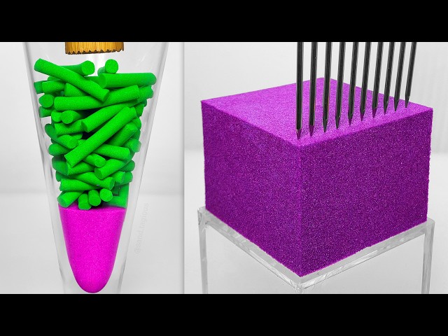 Very Satisfying and Relaxing Compilation 372 Kinetic Sand ASMR