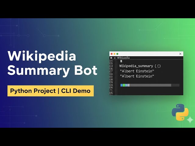 Wikipedia Summary Bot | Python CLI Project | Demo & Code
