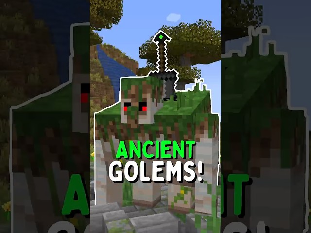 New Golems Mod! Ancient Golems Mod Showcase #minecraft #minecraftshorts #minecraftmods