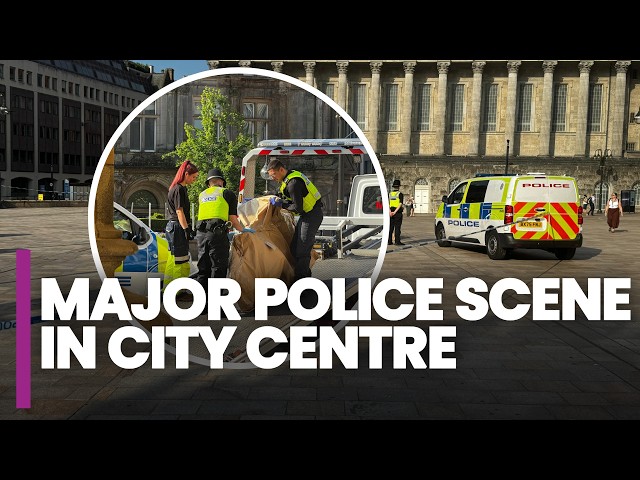 BREAKING NEWS | Victoria Square in Birmingham SEALED OFF amid MAJOR police scene with helicopters