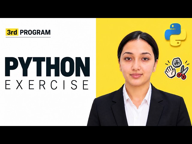 P3. Rock Paper Scissors Game in Python | 3rd Python Exercise for Beginners