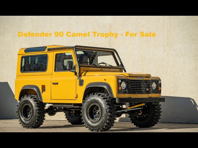1997 Defender Camel Trophy D90 Land Rover Sandglow Yellow Full Build 300Tdi For Sale Car Cave Aiken