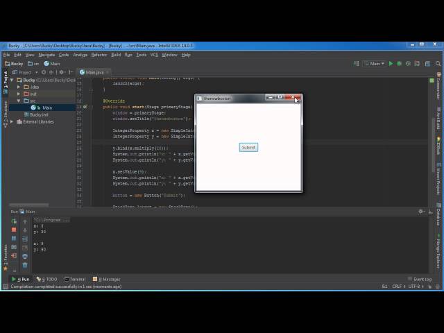 JavaFX Java GUI Tutorial - 29 - Binding