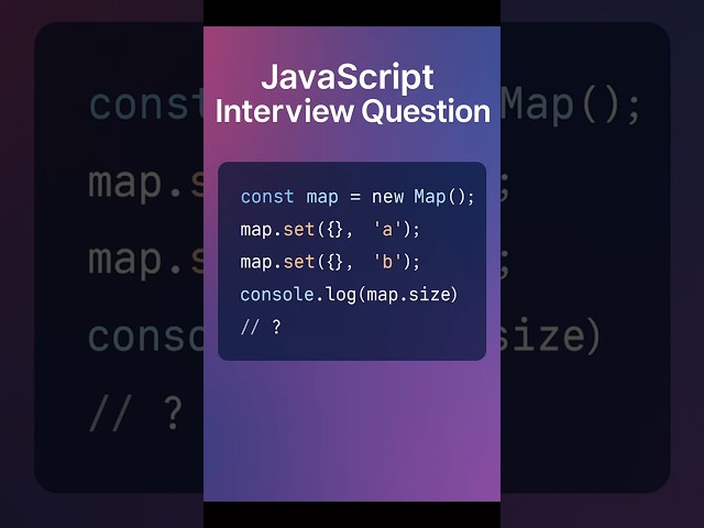 Most Developers Get This Map Question WRONG!  | JavaScript Interview #javascript #map #webdev