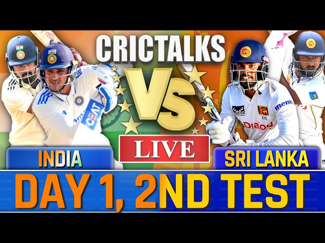 🔴 Live: IND vs SL, Day 1, 2nd Test Live Match Today, Cricket Live Score, Commentary, 1st Session