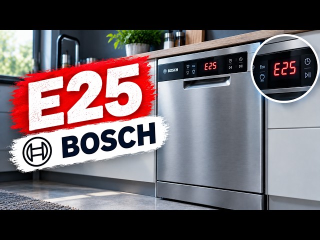 Bosch Dishwasher E25 Error, Meaning and How to Fix It
