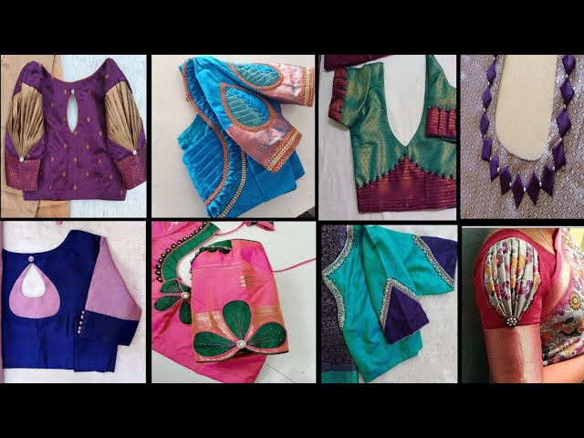 100+ Patch Work Blouse Designs | Patch Work Designs | Patch Work Blouse #blousedesigns #patchwork