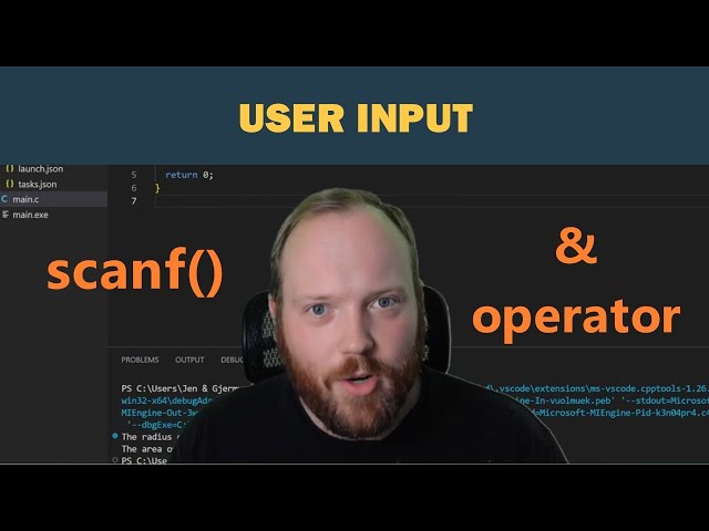 C Programming Video 9 (User Input)