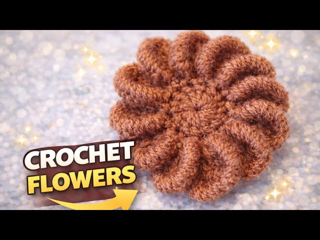 How to Crochet Beautiful Flower 🌸 | Easy Crochet for Beginners