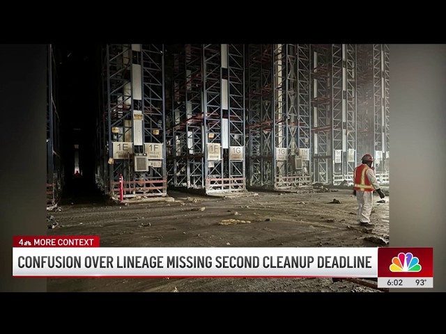 Confusion over Lineage missing second warehouse cleanup deadline