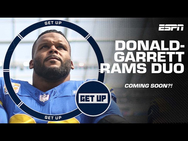 Aaron Donald is READY FOR HIS SEQUEL 🎥 What would the Myles Garrett duo do for the Rams?! 🤯 | Get Up