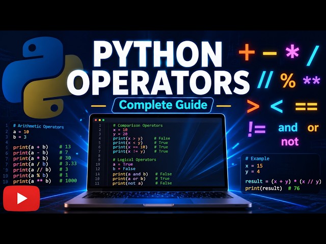 Python Operators Explained | Complete Guide for Beginners 🐍