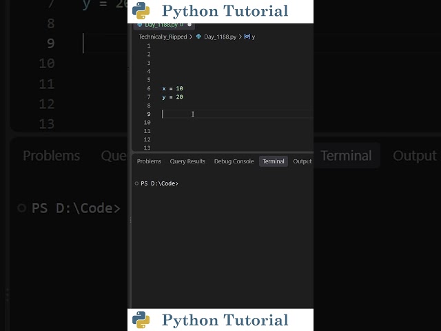 Swapping Values in Python | Python Tutorial