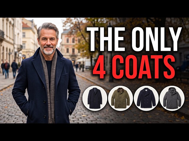 The Only 4 Coats Every Man Over 50 Needs (Stop Buying Bulky Jackets!)