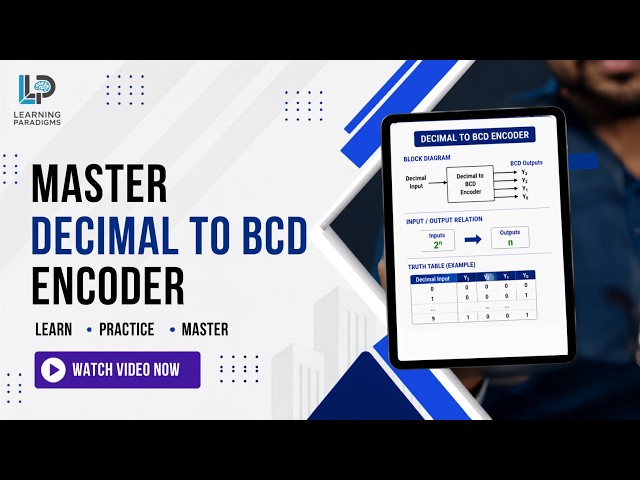 Master Decimal to BCD Encoders in Minutes! DLD⚡(Urdu/Hindi)