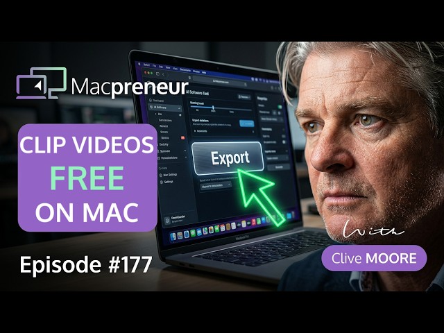 The Free AI Tool That Turns Long Videos Into Social Clips on Mac with Clive Moore (MP177)