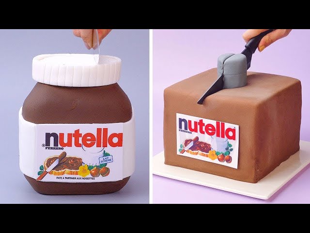 NUTELLA Chocolate Cakes Are Very Creative And Tasty | Most Satisfying Chocolate Cake Tutorials
