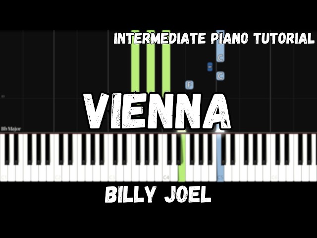 Billy Joel - Vienna (Intermediate Piano Tutorial)