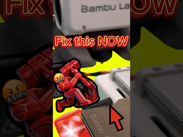 Dont Ignore this Problem with your Bambu 3D Printer! It's an Easy Fix! @BambuLab #bambulab