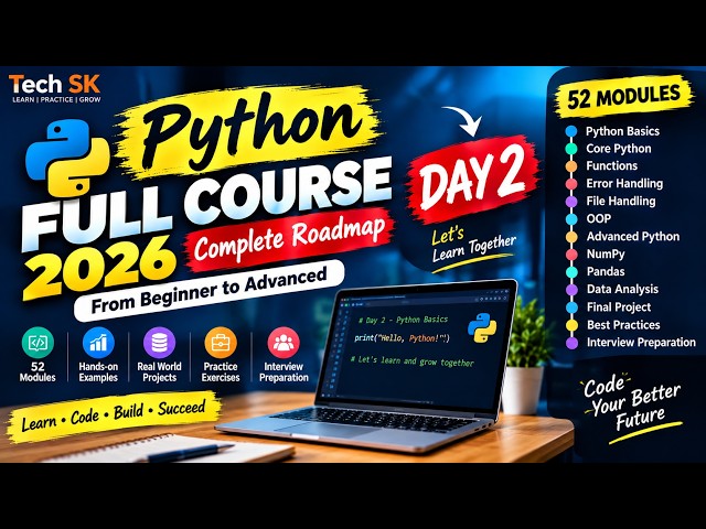 Python Full Course 2026  | Day 2 | What is Python Programming Basics Explained for Beginners