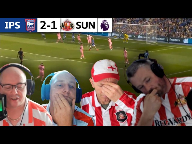 SUNDERLAND FANS SILENCED 🔇 DEFEAT ON OPENING DAY! IPSWICH TOWN 2-1 SUNDERLAND | FAN REACTIONS