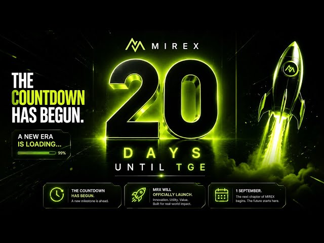 ⏳ 20 DAYS TO GO.🚀 MRX WILL OFFICIALLY LAUNCH.📅 1 SEPTEMBER — THE FUTURE STARTS HERE. 