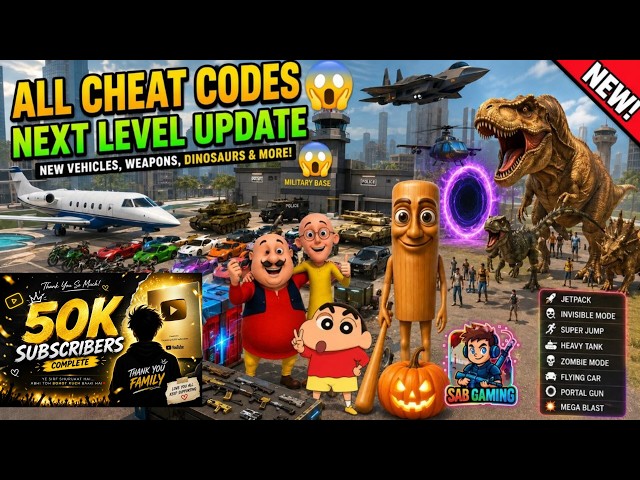 SAB GAMING IS LIVE ON YOUTUBE Try To All Chet code 😱💯 Indian bikes driving 3d game #trandinglive