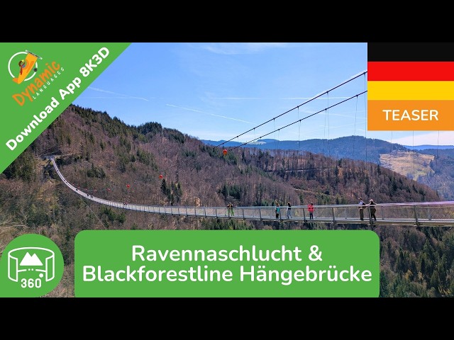 Ravenna Gorge | Learn German in VR | 360 8K3D Teaser | DYNAMIC LANGUAGES